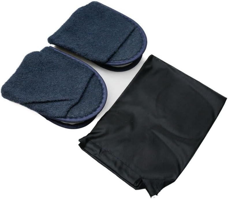 Daiso Folding Slippers - Pile Fabric - Blue - 11.0In (28cm) - Image 1